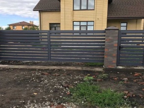Забор жалюзи 72 метра фото в Пушкино